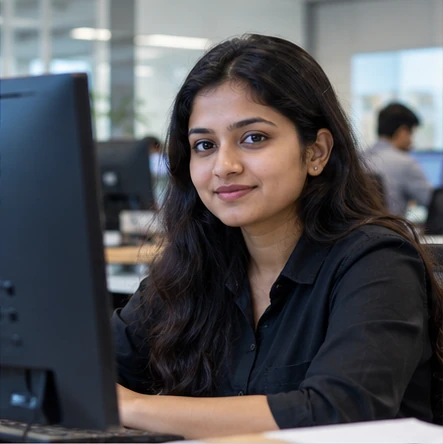 Cyber Security learner in a professional setting
